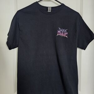 Black Tee with Pink Graphic